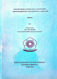 ANALISIS TINGKAT KEBUGARAN JASMANI SISWA EKSTRAKURIKULER TAEKWONDO MAN 1 OGAN ILIR