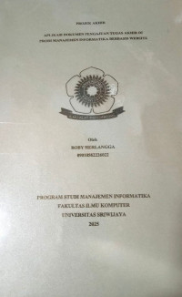 APLIKASI DOKUMEN PENGAJUAN TUGAS AKHIR DI PRODI MANAJEMEN INFORMATIKA BERBASIS WEBSITE