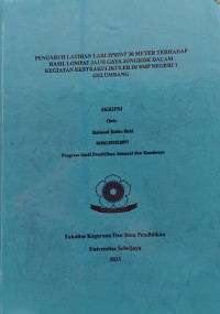 PENGARUH LATIHAN LARI SPRINT 30 METER TERHADAP HASIL LOMPAT JAUH GAYA JONGKOK DALAM KEGIATAN EKSTRAKULIKULER DI SMP NEGERI 1 GELUMBANG