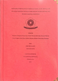 KEWAJIBAN PERTOLONGAN TERHADAP KAPAL YANG MENGALAMI KEADAAN DARURAT DITINJAU DARI HUKUM INTERNASIONAL DAN HUKUM NASIONAL INDONESIA