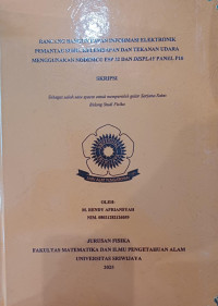 RANCANG BANGUN PAPAN INFORMASI ELEKTRONIK PEMANTAU SUHU, KELEMBAPAN DAN TEKANAN UDARA MENGGUNAKAN NODEMCU ESP 32 DAN DISPLAY PANEL P10