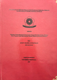 PELAKSANAAN MEDIASI SEBAGAI PENYELESAIAN PERKARA PERDATA DI PENGADILAN NEGERI PANGKALAN BALAI