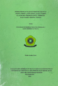 PERBANDINGAN KARAKTERISTIK RETINAL NERVE FIBER LAYER (RNFL) PADA PASIEN GLAUKOMA PRIMER SUDUT TERBUKA DAN PASIEN MIOPIA TINGGI