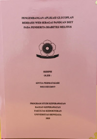 PENGEMBANGAN APLIKASI GLUCOPLAN BERBASIS WEB SEBAGAI PANDUAN DIET PADA PENDERITA DIABETES MELITUS