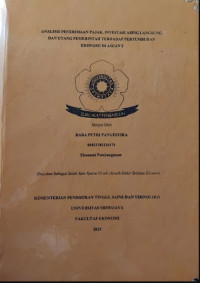 ANALISIS PENERIMAAN PAJAK, INVESTASI ASING LANGSUNG DAN UTANG PEMERINTAH TERHADAP PERTUMBUHAN EKONOMI DI ASEAN 5