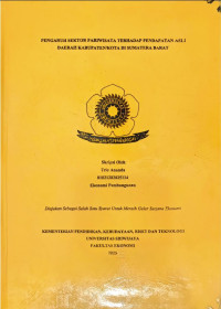 PENGARUH SEKTOR PARIWISATA TERHADAP PENDAPATAN ASLI DAERAH KABUPATEN/KOTA DI SUMATERA BARAT