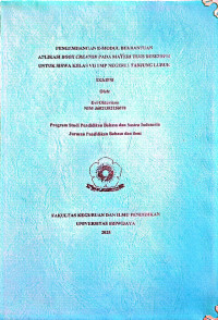 PENGEMBANGAN E-MODUL BERBANTUAN APLIKASI BOOK CREATOR PADA MATERI TEKS DESKRIPSI UNTUK SISWA KELAS VII SMP NEGERI 1 TANJUNG LUBUK