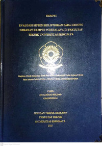 EVALUASI SISTEM KELISTRIKAN PADA GEDUNG DEKANAT KAMPUS INDERALAYA DI FAKULTAS TEKNIK UNIVERSITAS SRIWIJAYA