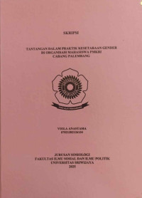 TANTANGAN DALAM PRAKTIK KESETARAAN GENDER DI ORGANISASI MAHASISWA PMKRI CABANG PALEMBANG