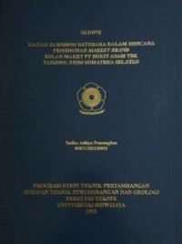 KAJIAN BLENDING BATUBARA DALAM RENCANA PEMENUHAN MARKET BRAND BULAN MARET PT BUKIT ASAM TBK TANJUNG ENIM SUMATERA SELATAN