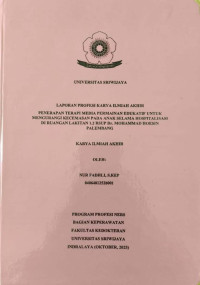 PENERAPAN TERAPI MEDIA PERMAINAN EDUKATIF UNTUK MENGURANGI KECEMASAN PADA ANAK SELAMA HOSPITALISASI DI RUANGAN LAKITAN 1.2 RSUP Dr. MOHAMMAD HOESIN PALEMBANG