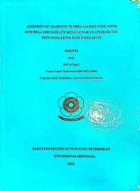 ASSESMEN OF LEARNING PEMBELAJARAN PJOK TOPIK SENI BELA DIRI KARATE MENGGUNAKAN APLIKASI TES TKPN PADA SISWA FASE D KELAS VII