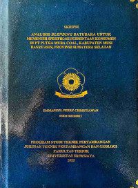 ANALISIS BLENDING BATUBARA UNTUK MEMENUHI SPESIFIKASI PERMINTAAN KONSUMEN DI PT PUTRA MUBA COAL, KABUPATEN MUSI BANYUASIN, PROVINSI SUMATERA SELATAN