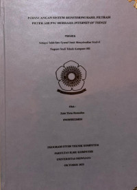 PERANCANGAN SISTEM MONITORING HASIL FILTRASI FILTER AIR PVC BERBASIS INTERNET OF THINGS