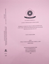 PENERAPAN INTERVENSI TERAPI AFIRMASI POSITIF PADA PASIEN HARGA DIRI RENDAH KRONIS DI RS ERNALDI BAHAR PROVINSI SUMATERA SELATAN