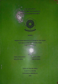 PRA RANCANGAN PABRIK PEMBUATAN PROPILENA KAPASITAS 160.000 TON/TAHUN