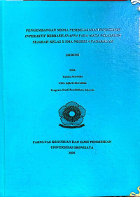 Image of PENGEMBANGAN MEDIA PEMBELAJARAN INFOGRAFIS INTERAKTIF BERBASIS SNAPPA PADA MATA PELAJARAN SEJARAH KELAS X SMA NEGERI 4 PAGARALAM