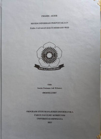 Image of SISTEM INFORMASI PERPUSTAKAAN PADA YAYASAN BAKTI BERBASIS WEB