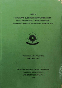 Image of GAMBARAN ELEKTROKARDIOGRAFI PASIEN PENYAKIT JANTUNG TIROID DI RSUP DR. MOHAMMAD HOESIN PALEMBANG PERIODE 2024