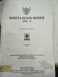 BERITA RESMI MEREK SERI- B No. 380/X/B-2004