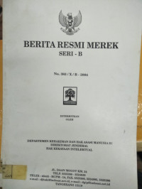 BERITA RESMI MEREK SERI- B No. 383/X/B-2004