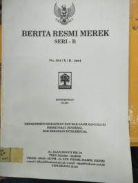 BERITA RESMI MEREK SERI- B No. 384/X/B-2004
