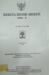 BERITA RESMI MEREK SERI- B No. 398/X/B-2004