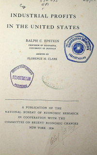 INDUSTRIAL PROFITS IN THE UNITED STATES