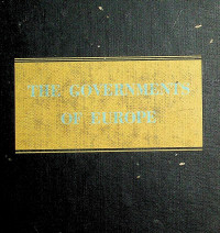 THE GOVERNMENTS OF EUROPE 4TH EDITION