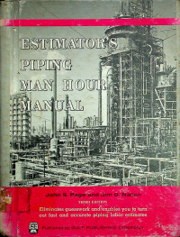 ESTIMATOR'S PIPING MAN HOUR MANUAL THIRD EDITION