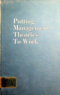 Putting Management Theories To Work