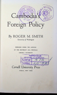 Cambodia's Foreign Policy