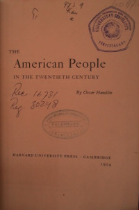 THE American People IN THE TWENTIETH CENTURY