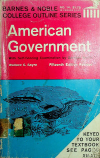 BARNES & NOBLE COLLEGE OUTLINE SERIES, American Government