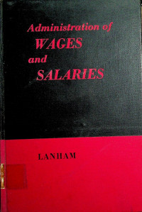 Administration of WAGES and SALARIES