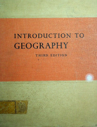 INTRODUCTION TO GEOGRAPHY