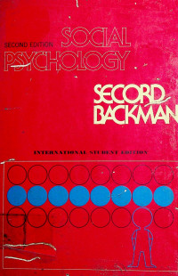 SOCIAL PSYCHOLOGY Second Edition