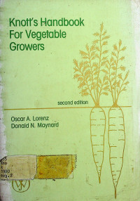 Knott's handbook For Vegetable Growers, second edition