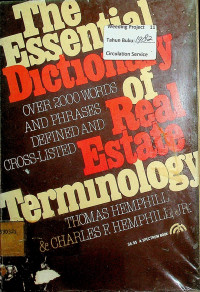 The Essential Dictionary of Real Estate Terminology