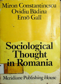 Sociological Thought in Romania.