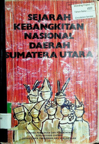 SEJARAH KEBANGKITAN NASIONAL DAERAH SUMATERA UTARA