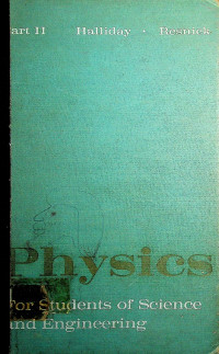 Physics : For Students of Science and Engineering