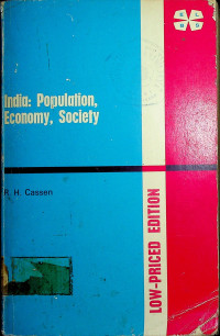 India: Population, Economy, Society (LOW-PRICED EDITION)