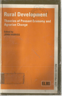 Rural Development: Theories of Peasant Economy and Agrarian Change