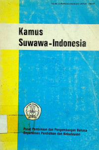 Kamus Suwawa- Indonesia