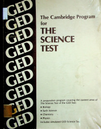 The Cambridge Program for: THE SCIENCE TEST