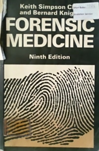 FORENSIC MEDICINE, Ninth Edition