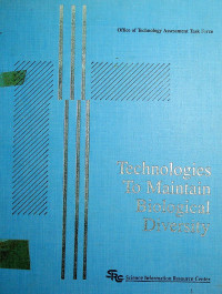 Technologies To Maintain Biological Diversity