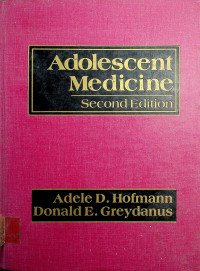 Adolescent Medicine, Second Edition