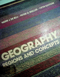 GEOGRAPHY REGIONS AND CONCEPTS